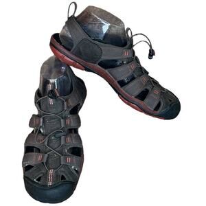 Keen Clearwater CNX Sandals Hiking Water Shoes Raven Burnt Henna Size 10